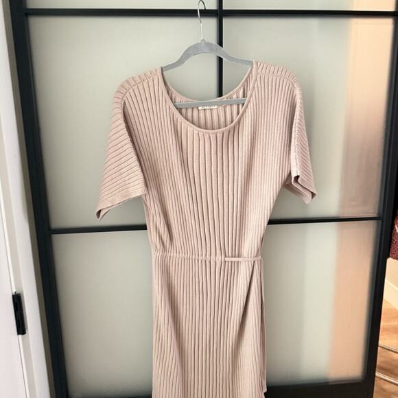 Oyun Studio Ribbed Knit Column Dress Size XS/S Pima Cotton Baby Alpaca Peru - Picture 5 of 16